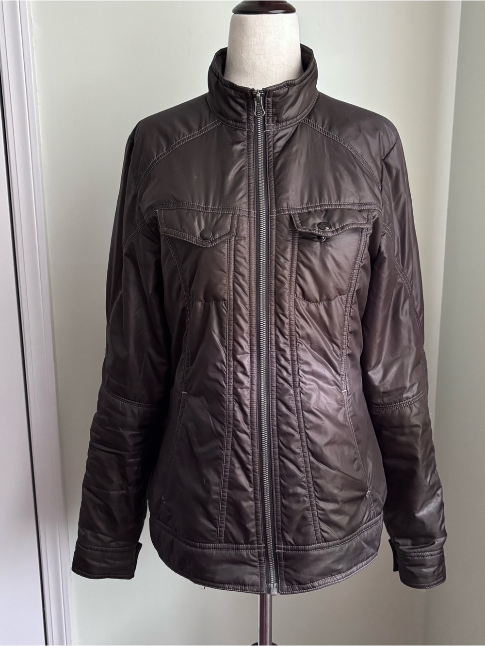 Kuhl revolt Women’s Lightweight Brown Zip-Front Jacket size xs